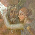 Apollo in love with Daphne - Detail: Daphne with her father