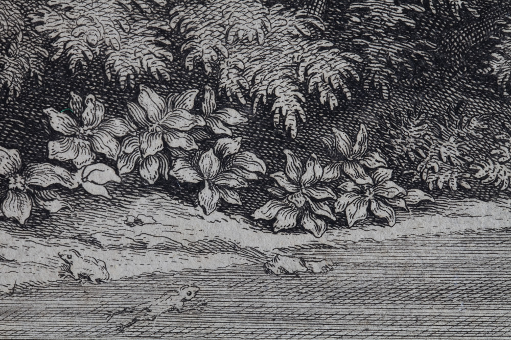 The Four Seasons: The Spring - engraving by Audran: detail 3
