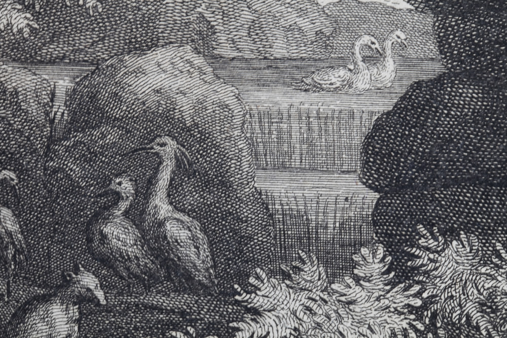 The Four Seasons: The Spring - engraving by Audran: detail 4