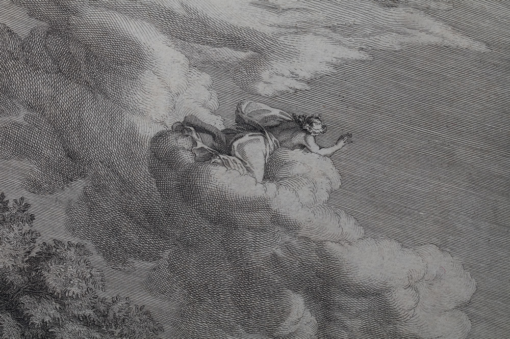 The Four Seasons: The Spring - engraving by Audran: detail 5
