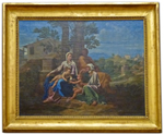 La Sainte Famille avec saint Jean et sainte Élisabeth dans un paysage (circa 1650)