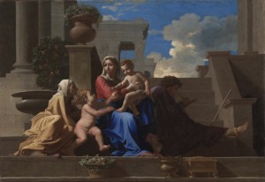La Sainte Famille à l'Escalier, Cleveland museum of Art