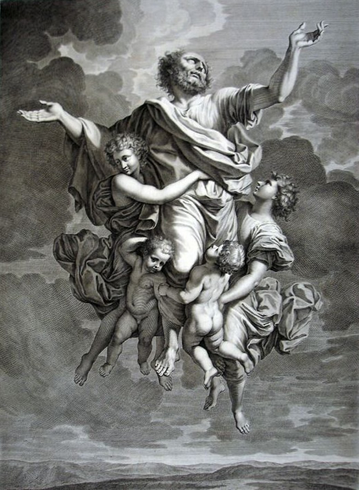 Nicolas Poussin, Ecstasy of saint Paul - Natalis engraving