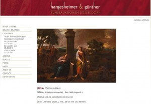 A Christ and the woman of Samaria on sale at Hargesheimer & Günther Düsseldorf