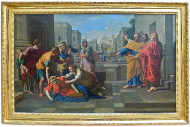 Nicolas Poussin - The Death of Sapphira