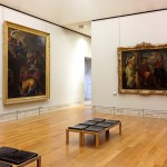 Louvre museum, Richelieu wing, 2d floor, view of Poussin's paintings of room 12