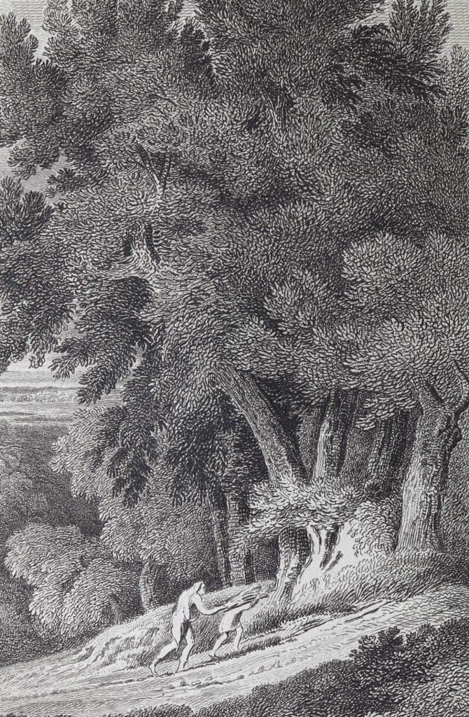 Gaspard Dughet - Paysage avec Abraham et Isaac (1665 - National Gallery) - détail 2