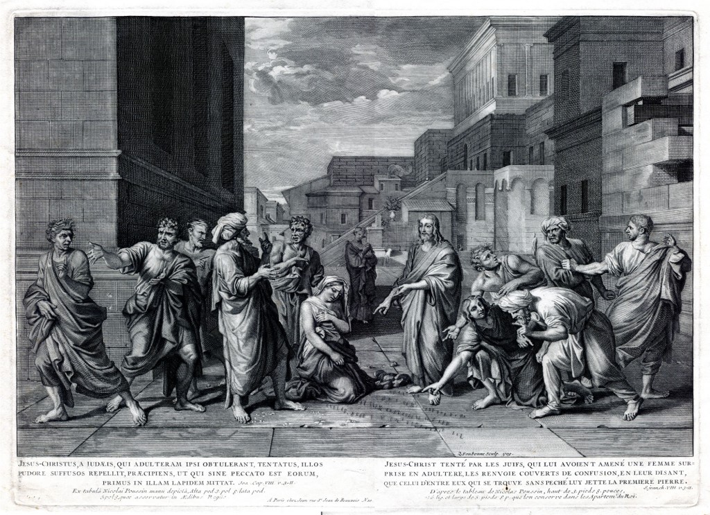 Poussin Le Christ Et La Femme Adult re Du Louvre D tails Et Gravure