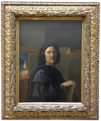 Autoportrait de Nicolas Poussin peint en 1650, conservé au Louvre Autoportrait - Louvre